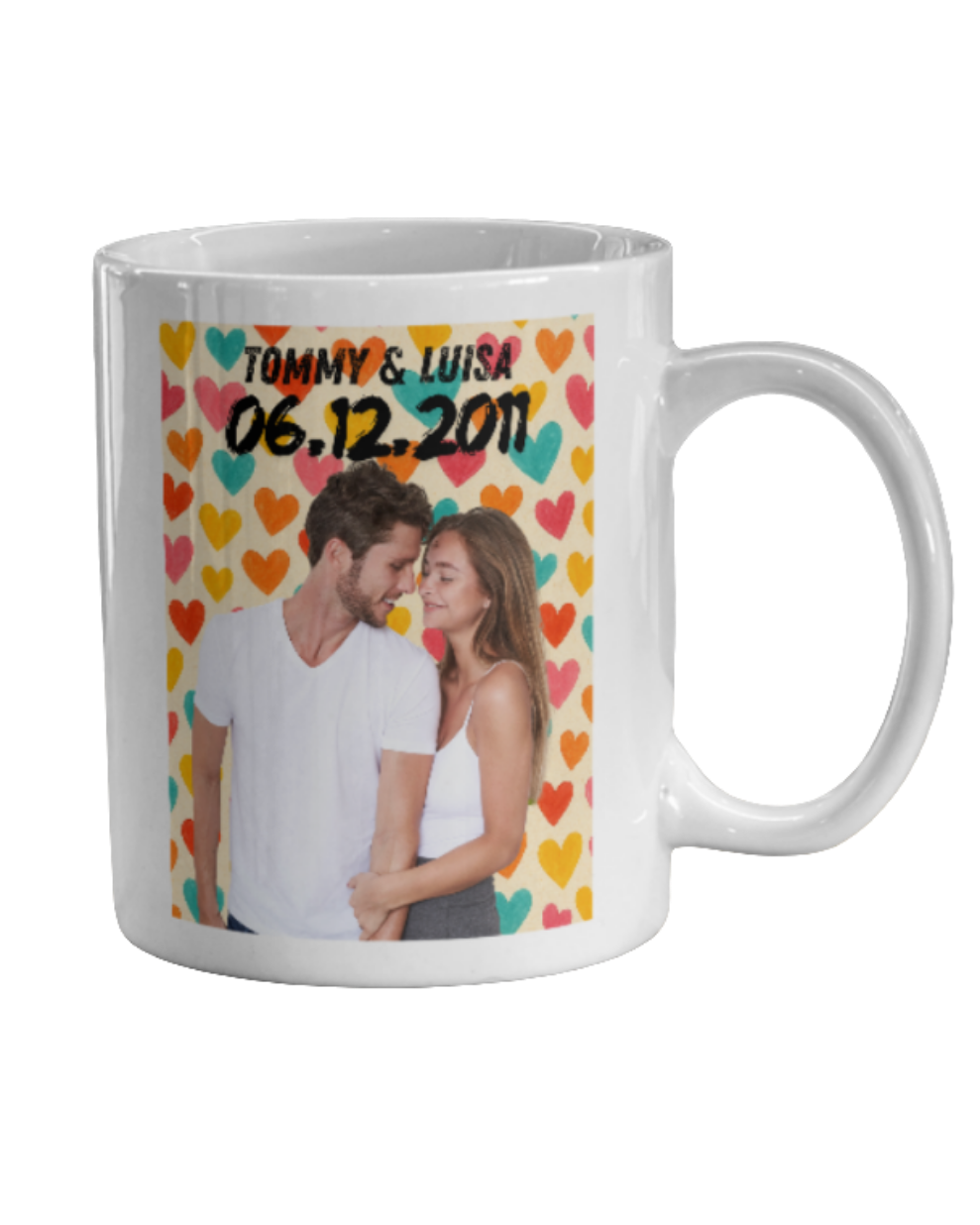 Bunte Liebe Tasse - Tasse matt