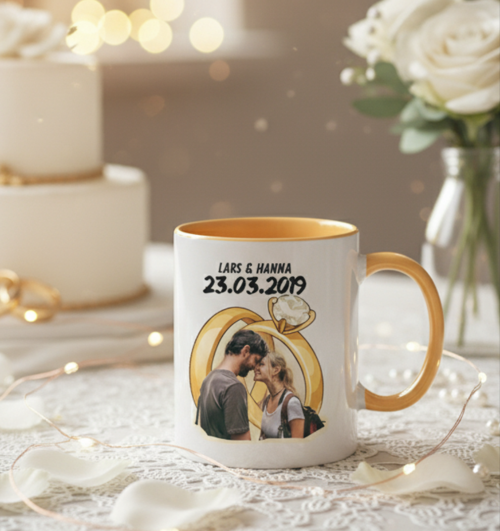 Ehering Tasse - perfekt zum Hochzeitstag