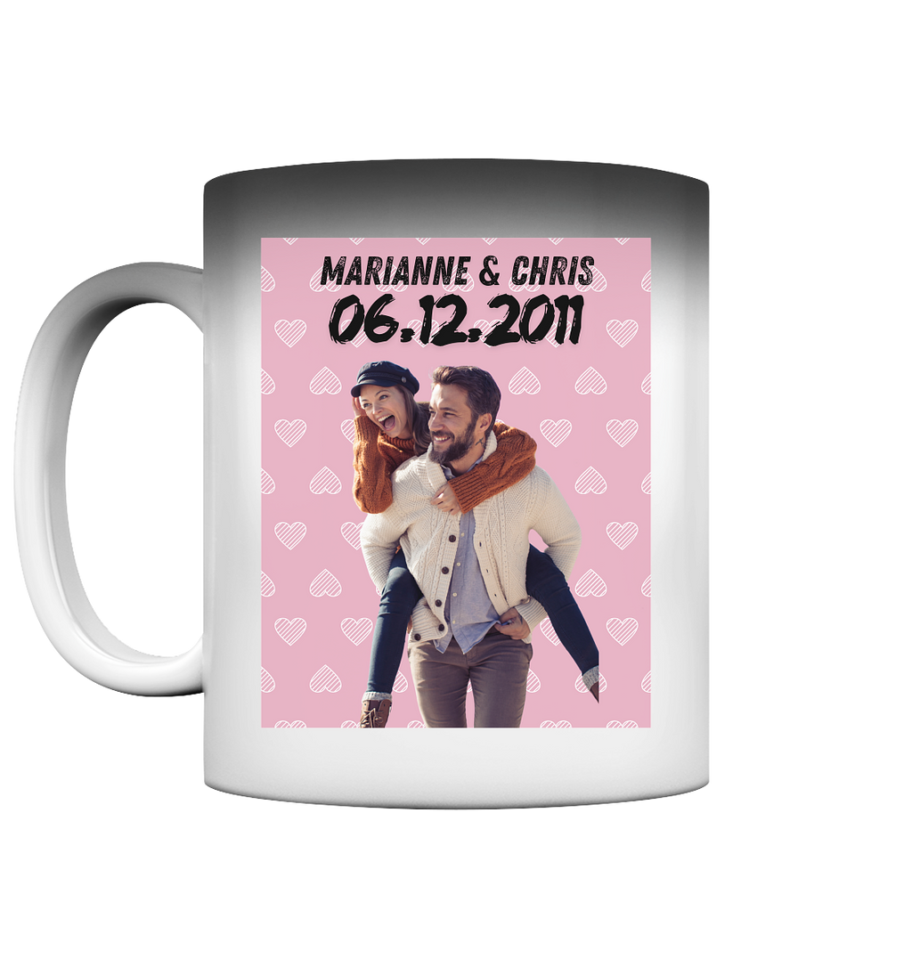 Rosa Traum Tasse  - Magic Mug