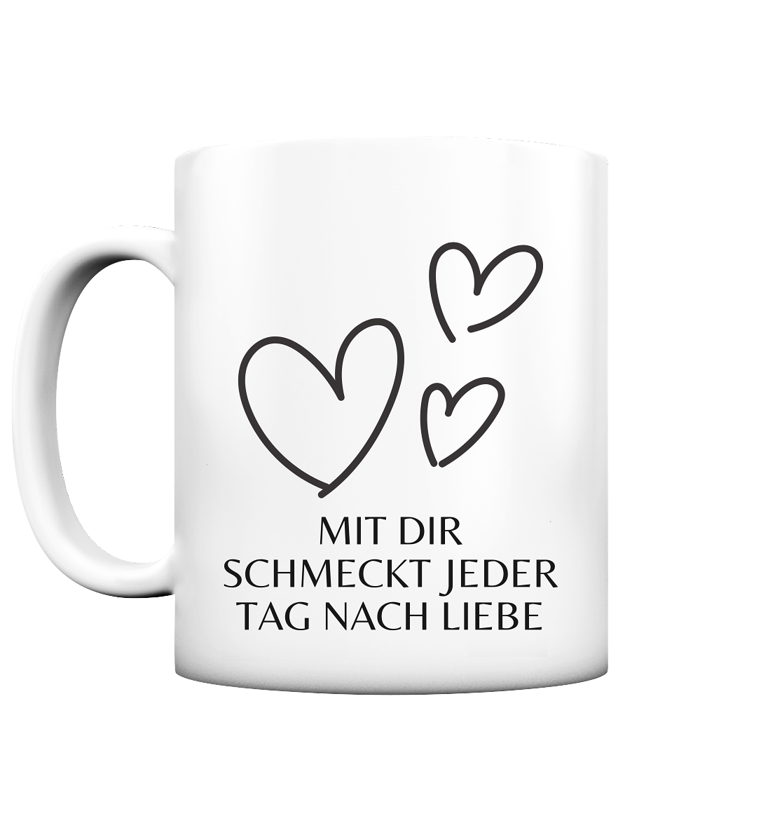 Schmeckt nach Liebe Tasse - Herzhenkel©