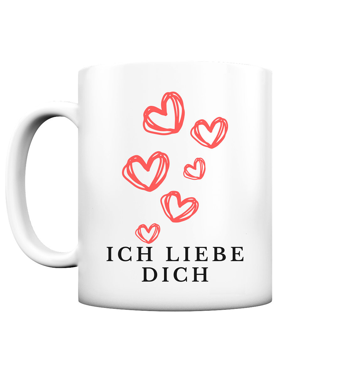 Ich Liebe Dich Tasse - Herzhenkel©