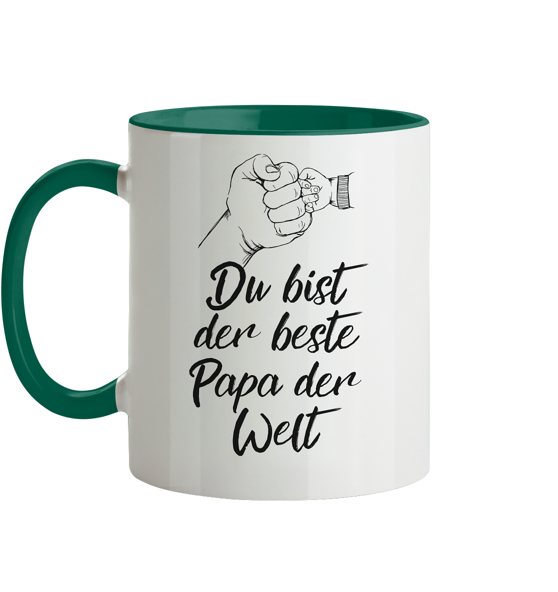 Bester Papa der Welt - Herzhenkel© zweifarbig