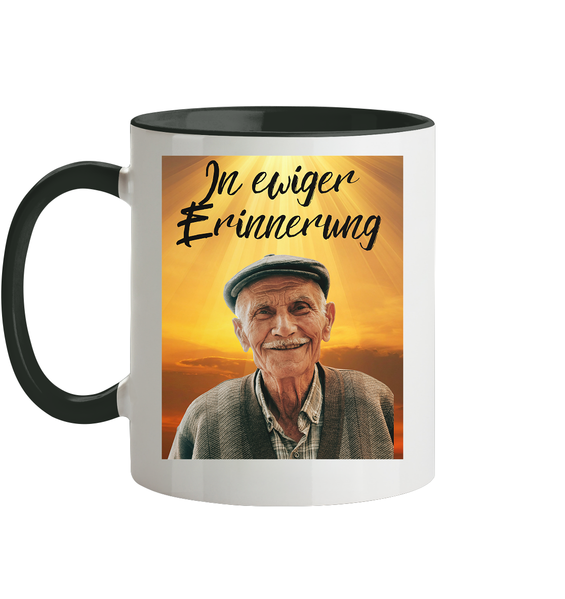 Erinnerungs Tasse - zweifarbig Herzhenkel©