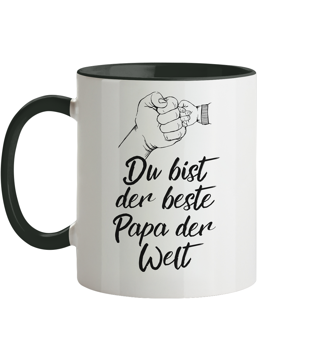 Bester Papa der Welt - Herzhenkel© zweifarbig