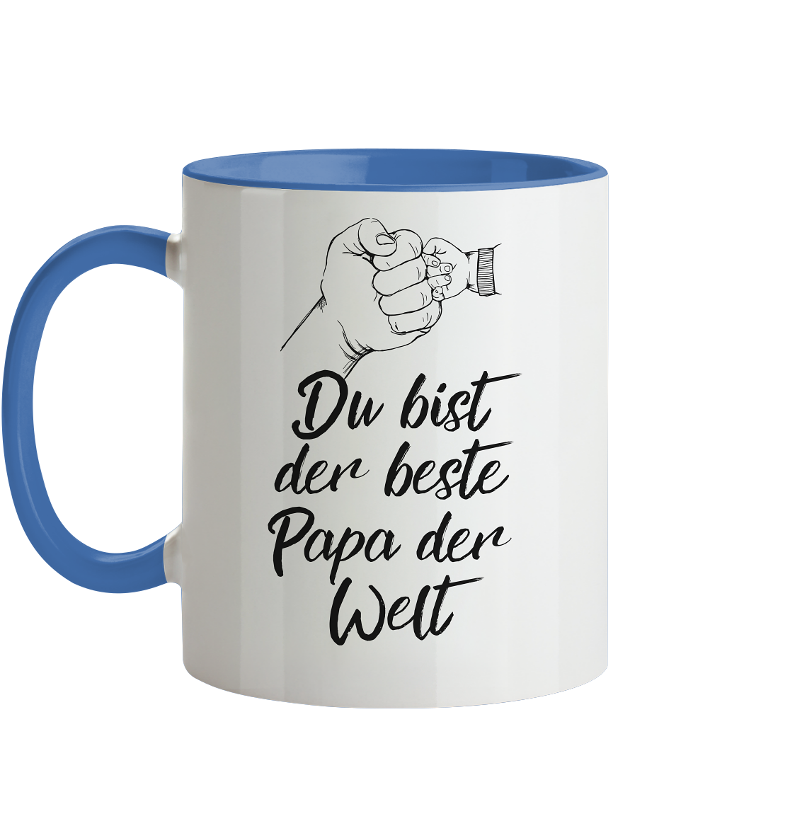 Bester Papa der Welt - Herzhenkel© zweifarbig