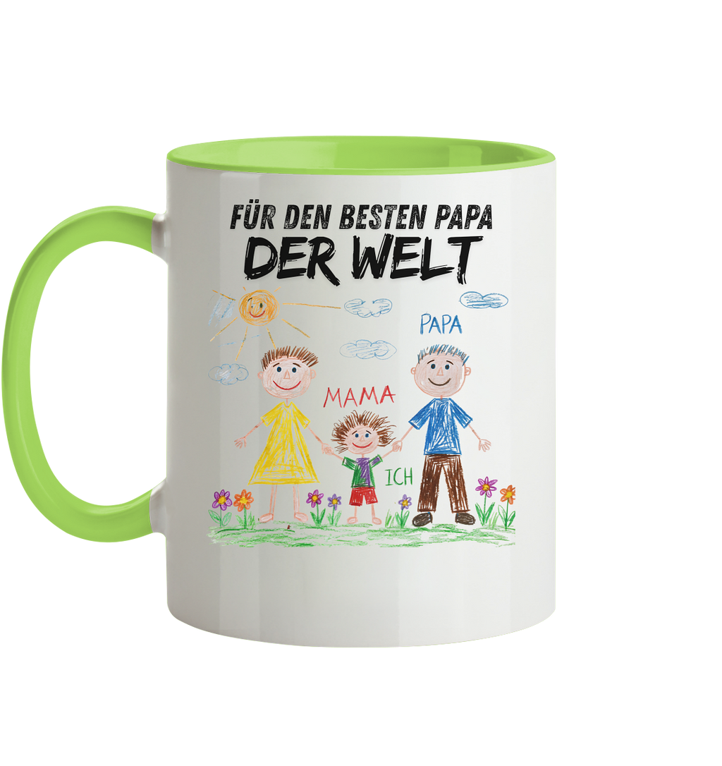 Kinderzeichnung Tasse - Zweifarbig