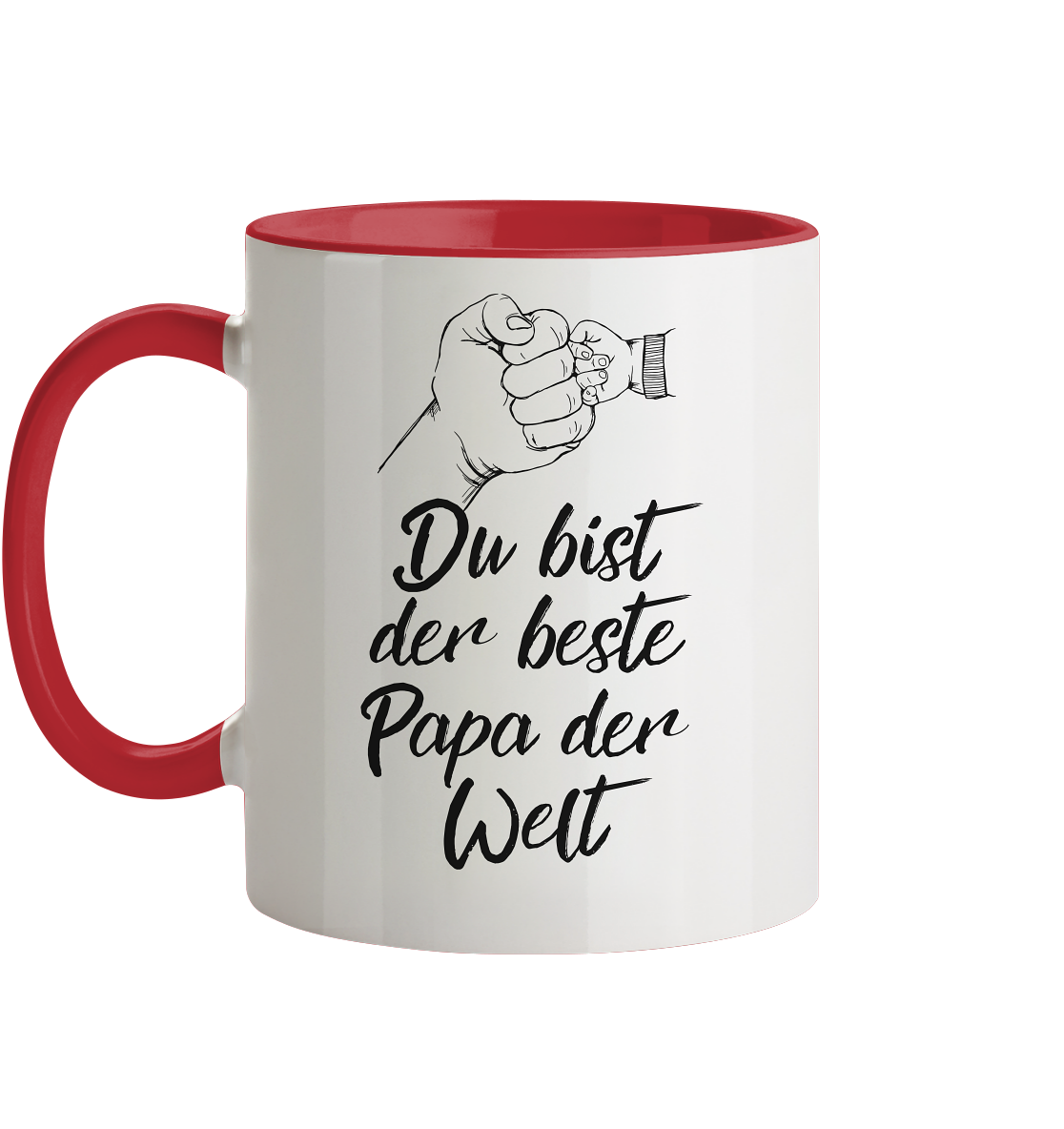 Bester Papa der Welt - Herzhenkel© zweifarbig