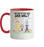 Kinderzeichnung Tasse - Zweifarbig