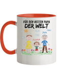 Kinderzeichnung Tasse - Zweifarbig