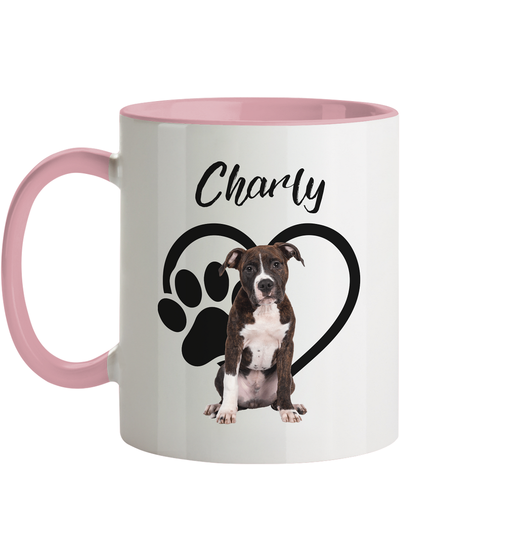 Herzpfote Tasse - zweifarbig