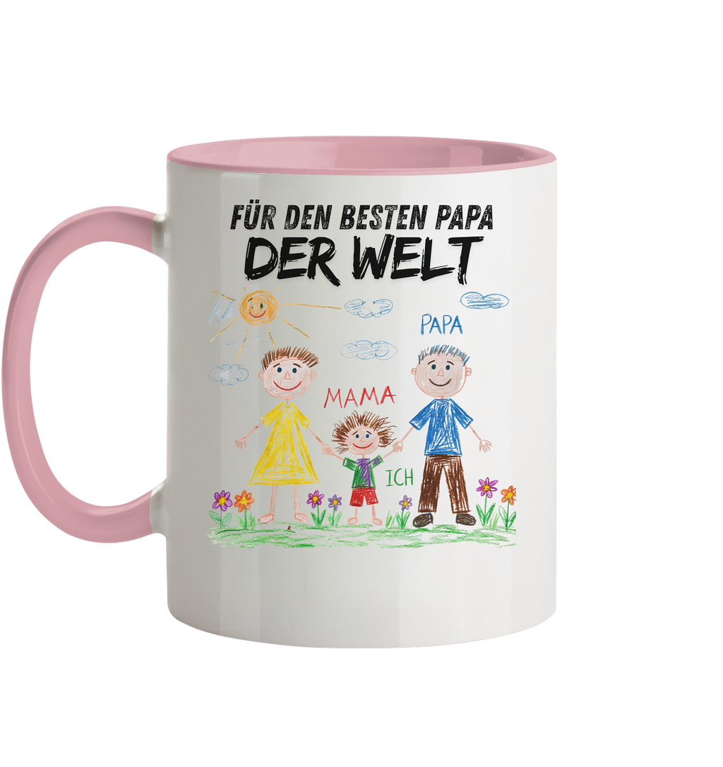 Kinderzeichnung Tasse - Zweifarbig