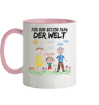 Kinderzeichnung Tasse - Zweifarbig