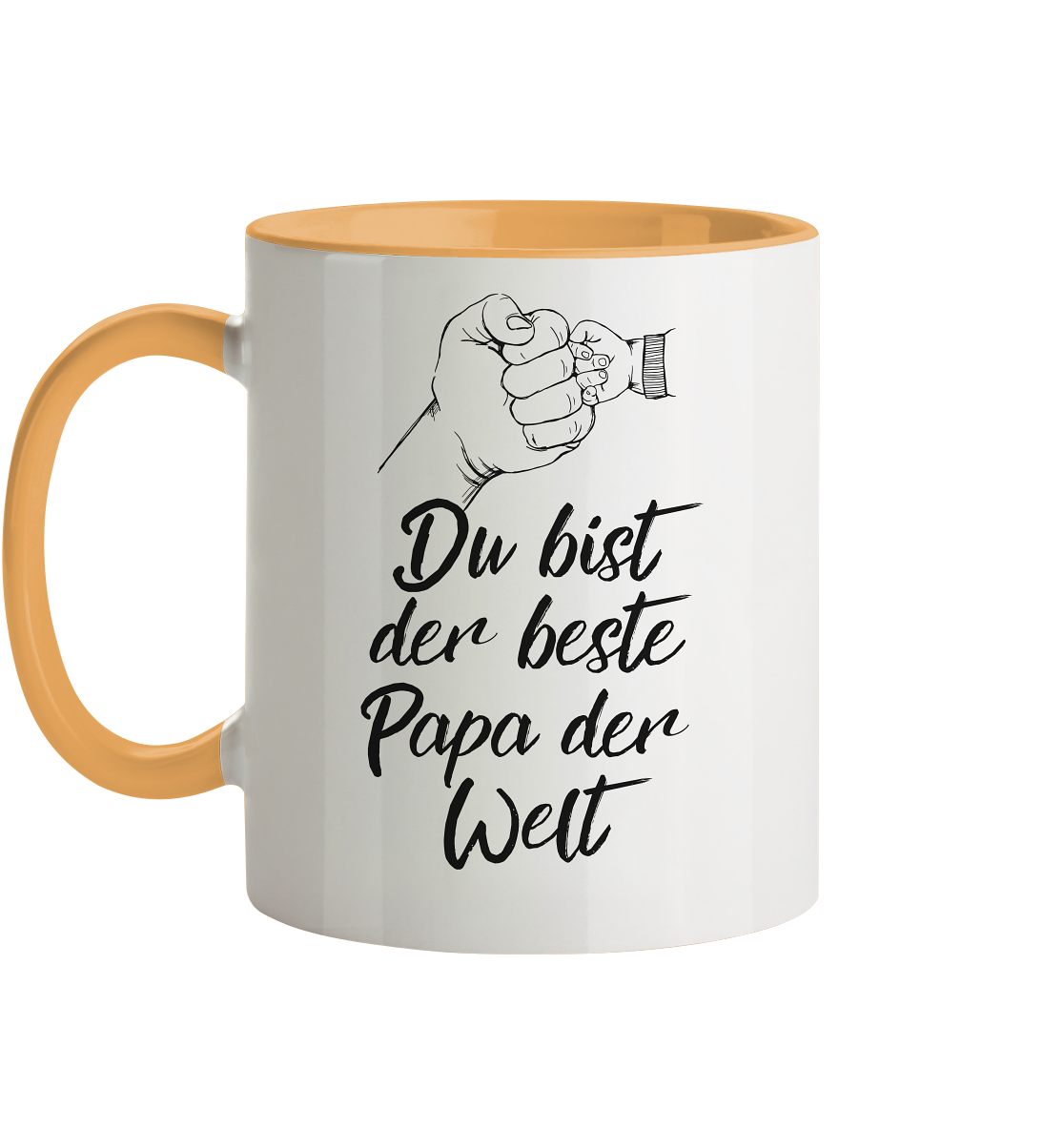 Bester Papa der Welt - Herzhenkel© zweifarbig