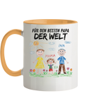Kinderzeichnung Tasse - Zweifarbig