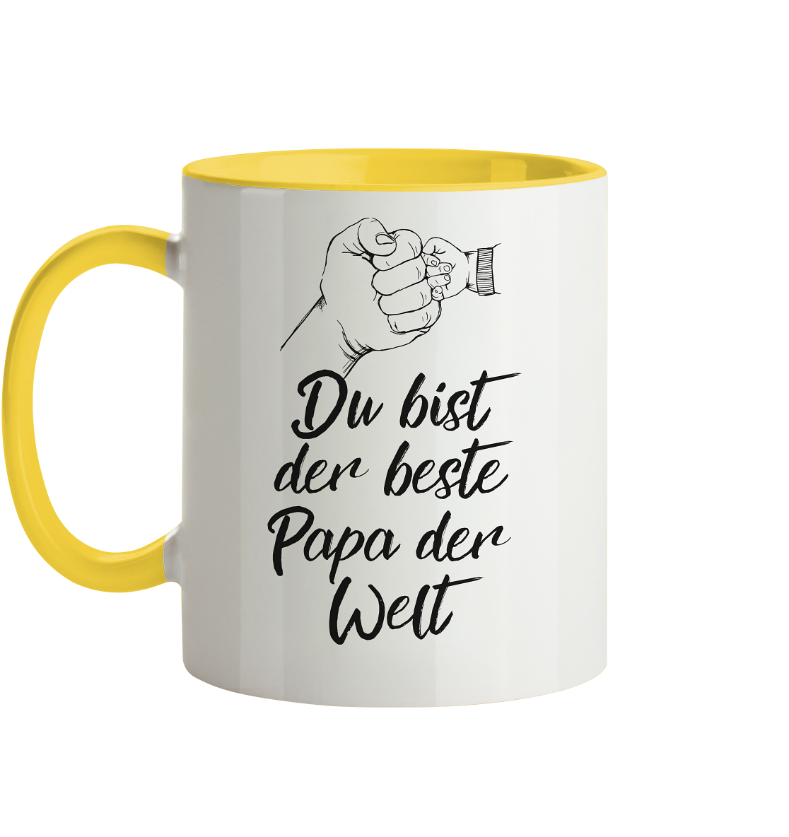 Bester Papa der Welt - Herzhenkel© zweifarbig