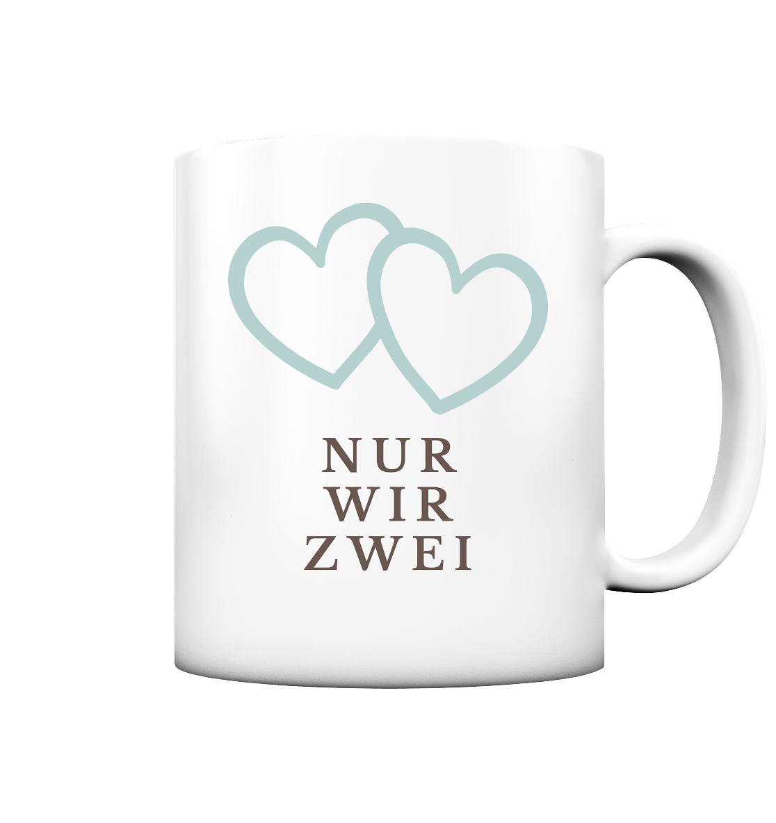 Nur wir zwei Tasse - Herzhenkel©