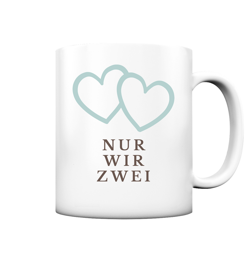 Nur wir zwei Tasse - Herzhenkel©