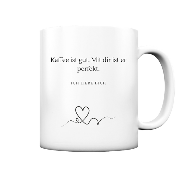Liebes Zitat Tasse - Herzhenkel©