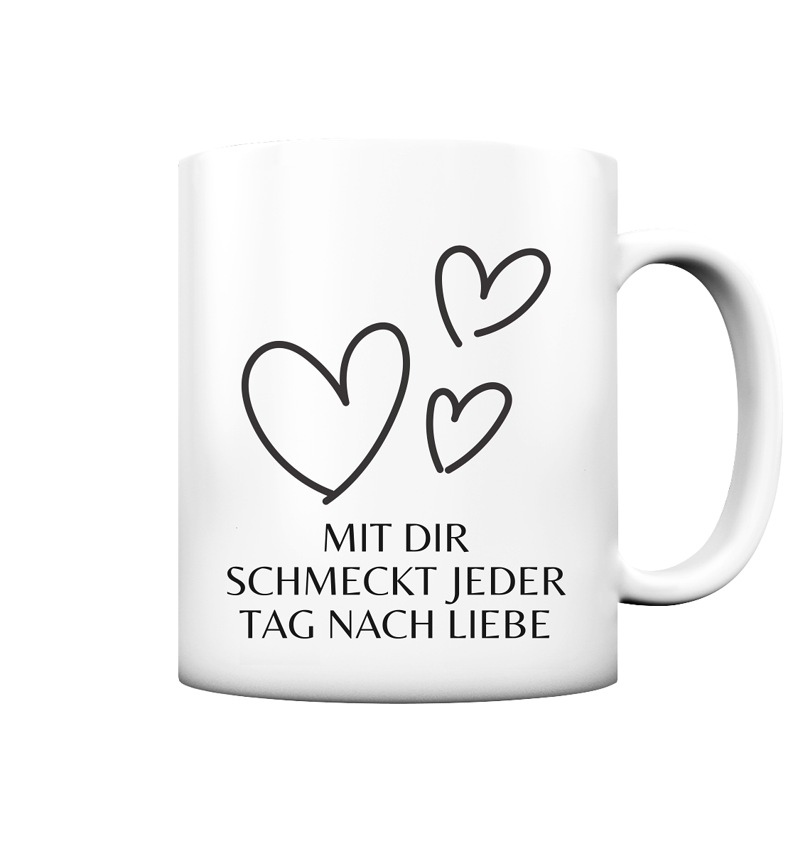 Schmeckt nach Liebe Tasse - Herzhenkel©