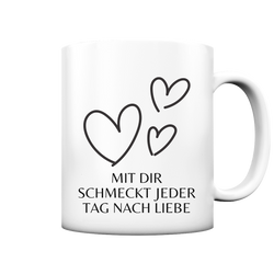 Schmeckt nach Liebe Tasse - Herzhenkel©