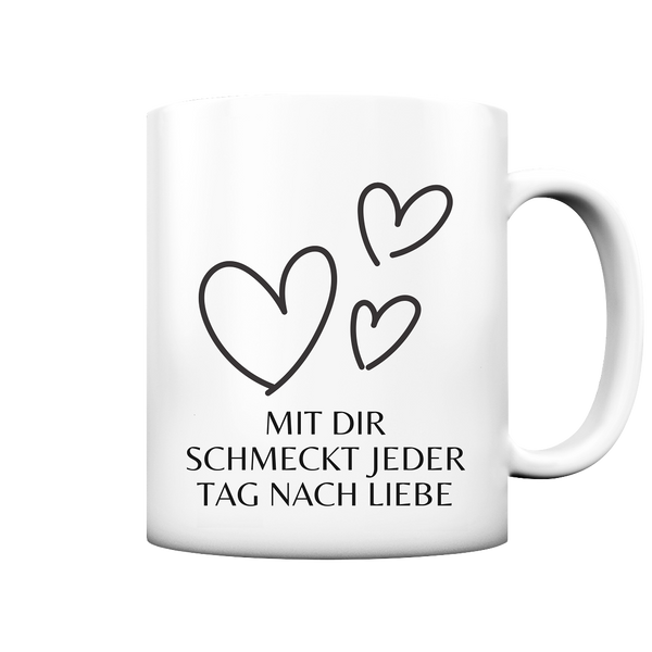 Schmeckt nach Liebe Tasse - Herzhenkel©