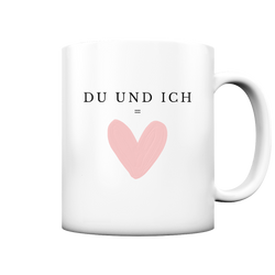 Du &  Ich Tasse - Herzhenkel©