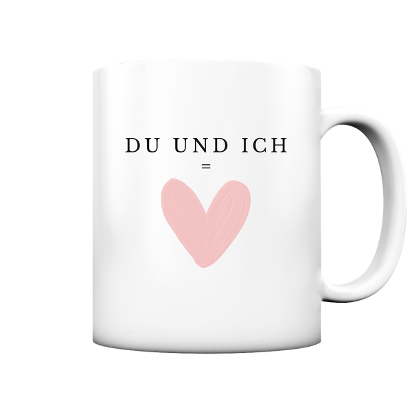 Du &  Ich Tasse - Herzhenkel©