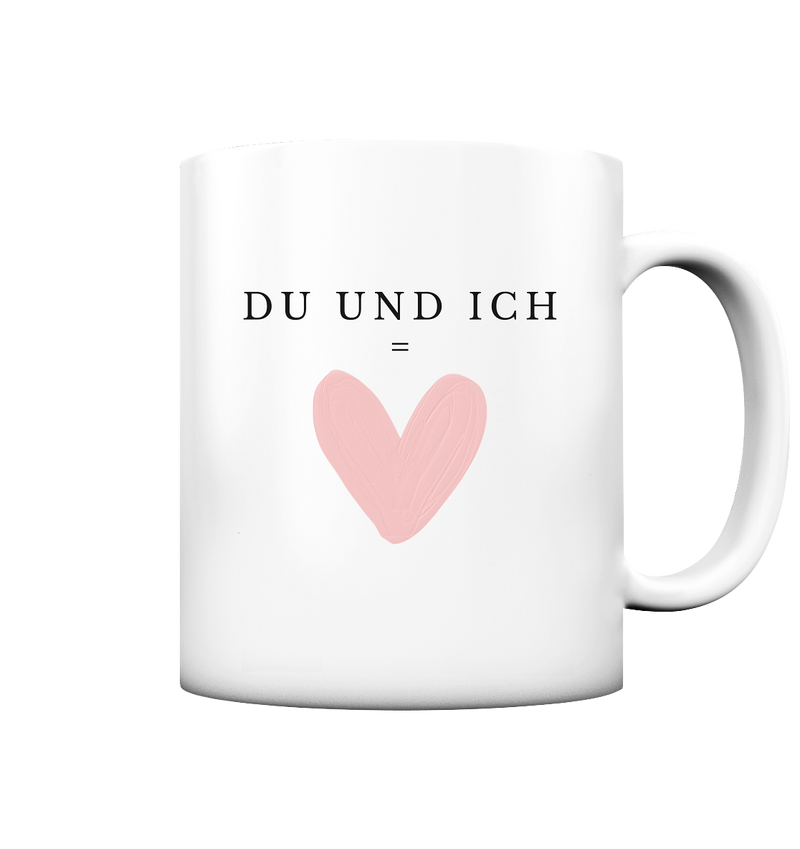 Du &  Ich Tasse - Herzhenkel©