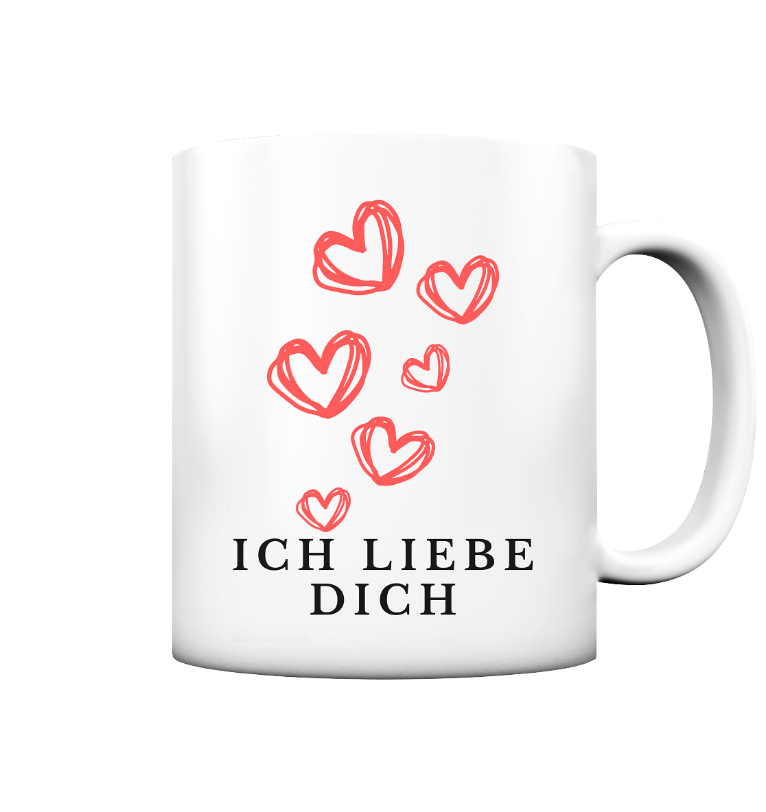 Ich Liebe Dich Tasse - Herzhenkel©