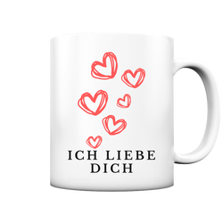 Ich Liebe Dich Tasse - Herzhenkel©