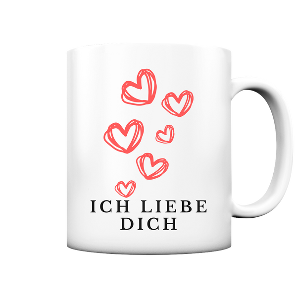 Ich Liebe Dich Tasse - Herzhenkel©