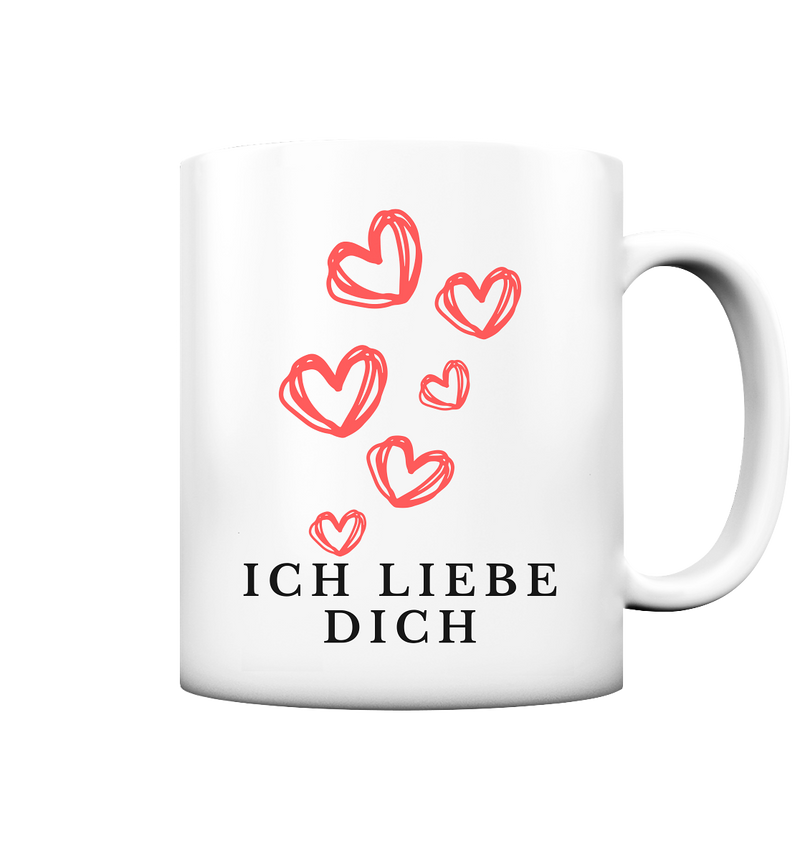 Ich Liebe Dich Tasse - Herzhenkel©