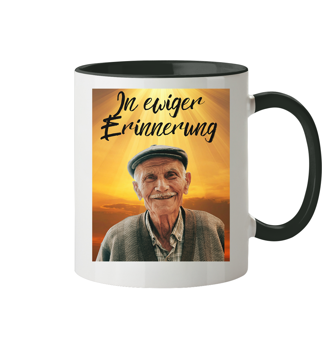 Erinnerungs Tasse - zweifarbig Herzhenkel©
