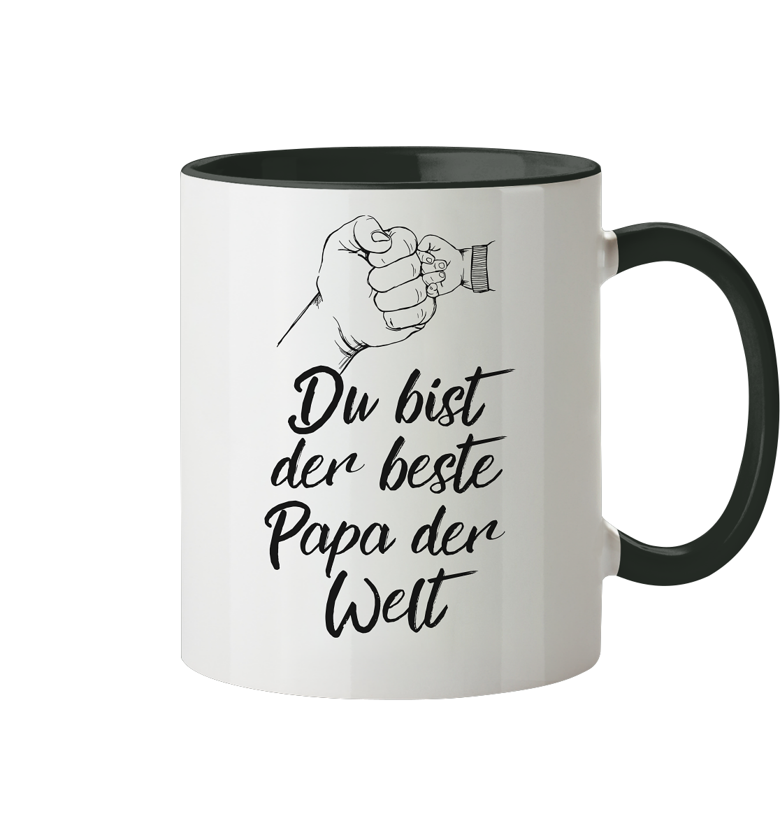 Bester Papa der Welt - Herzhenkel© zweifarbig