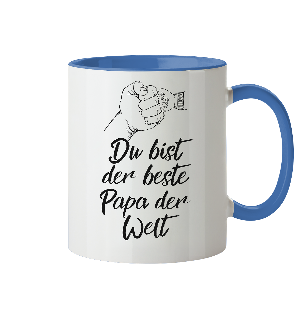 Bester Papa der Welt - Herzhenkel© zweifarbig