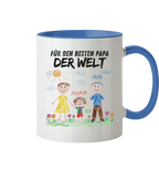 Kinderzeichnung Tasse - Zweifarbig