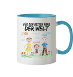 Kinderzeichnung Tasse - Zweifarbig