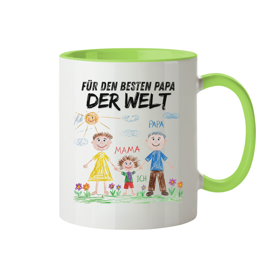 Kinderzeichnung Tasse - Zweifarbig