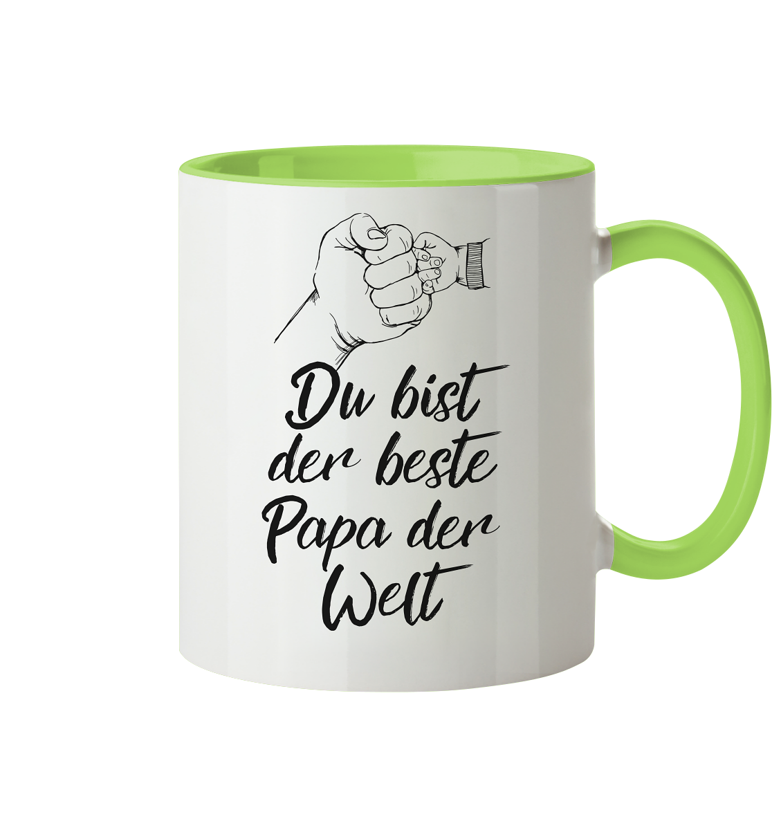 Bester Papa der Welt - Herzhenkel© zweifarbig