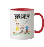 Kinderzeichnung Tasse - Zweifarbig
