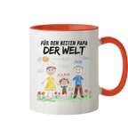 Kinderzeichnung Tasse - Zweifarbig