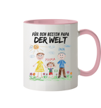 Kinderzeichnung Tasse - Zweifarbig