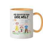 Kinderzeichnung Tasse - Zweifarbig