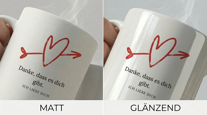 Matt oder Glanz vergleichen