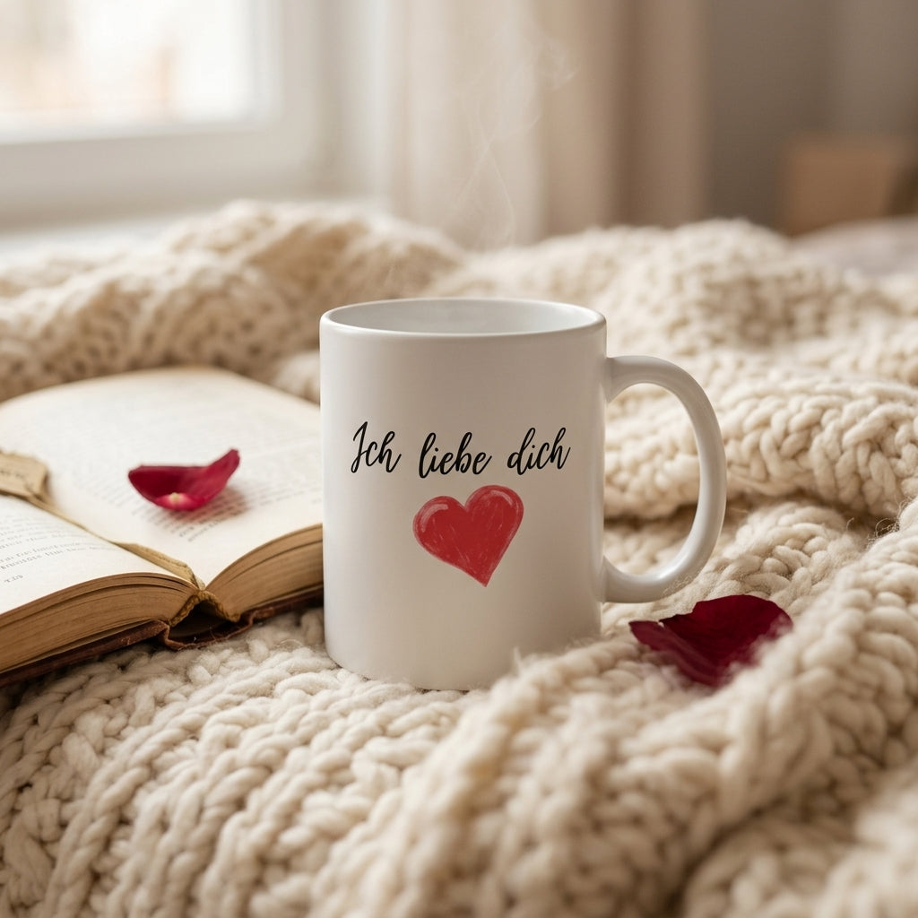 Kaffee schmeckt besser wenn du da bist Tasse