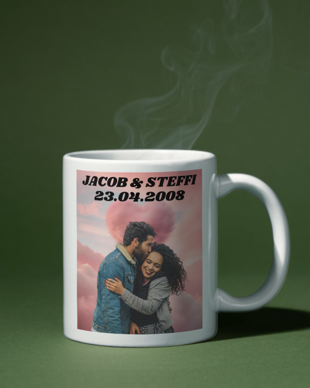 Lila Wolken Tasse - personalisiert by HerzHenkel