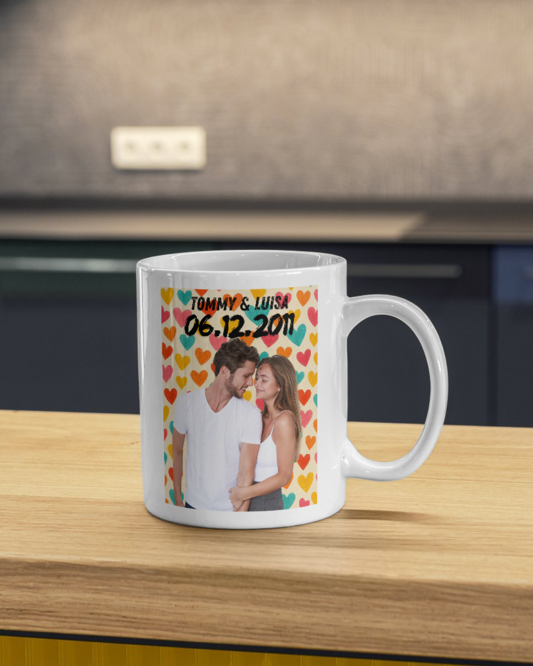Bunte Liebe Tasse - Tasse matt