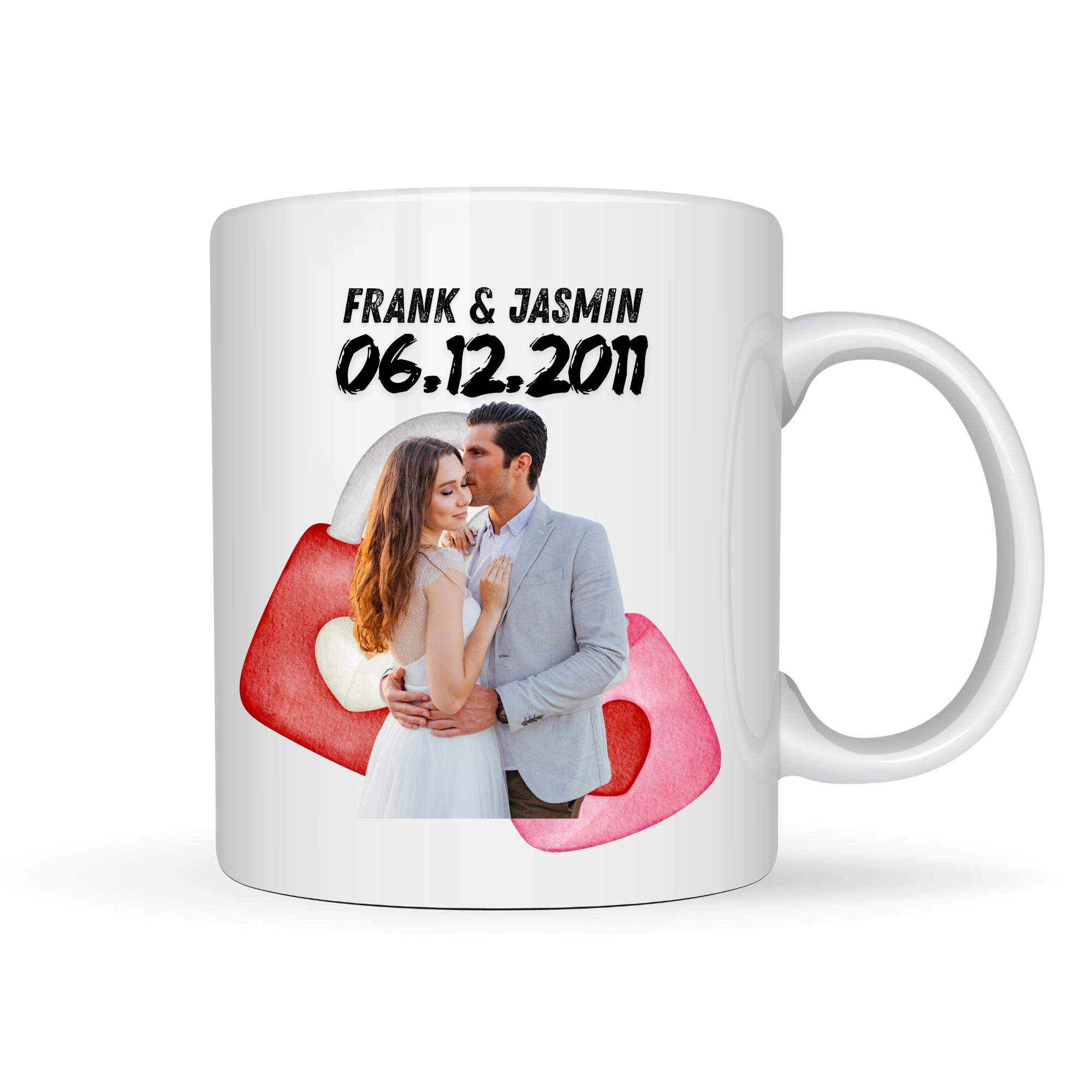 Liebesschloss Tasse - personalisiert by HerzHenkel