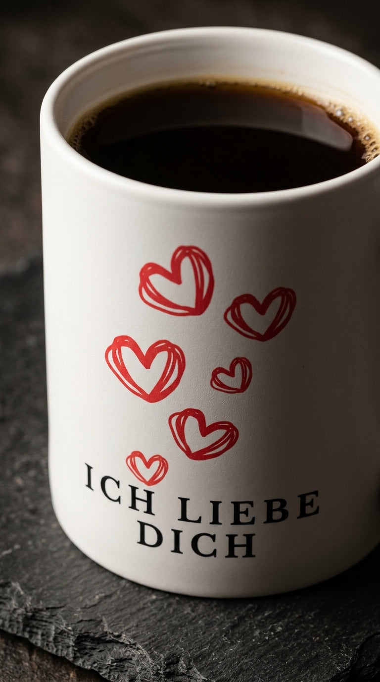 Ich Liebe Dich Tasse - Herzhenkel©